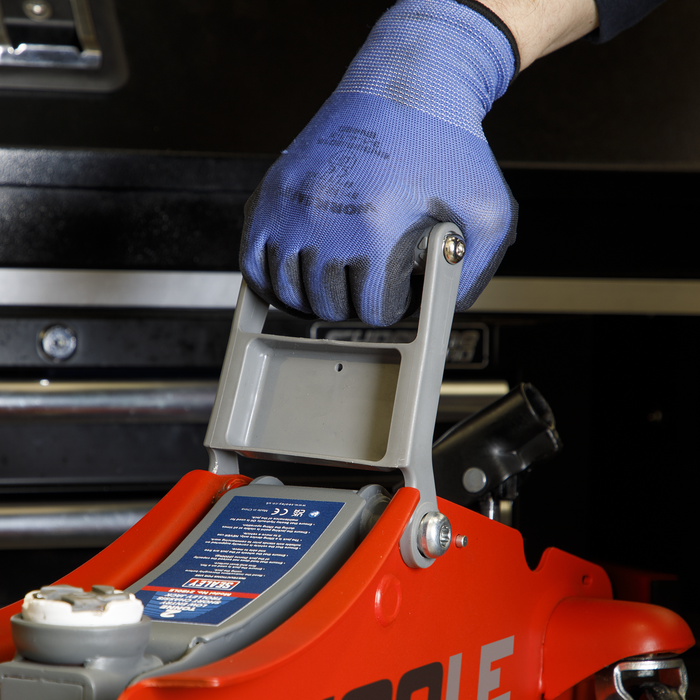 180° Handle Low Profile Short Chassis Trolley Jack 2 Tonne - Red | 2180LE
