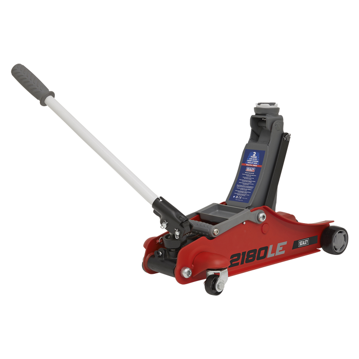 180° Handle Low Profile Short Chassis Trolley Jack 2 Tonne - Red | 2180LE