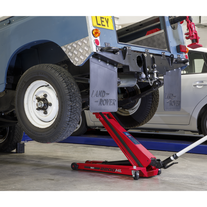 High Lift Low Profile Trolley Jack 2 Tonne | 2200HL