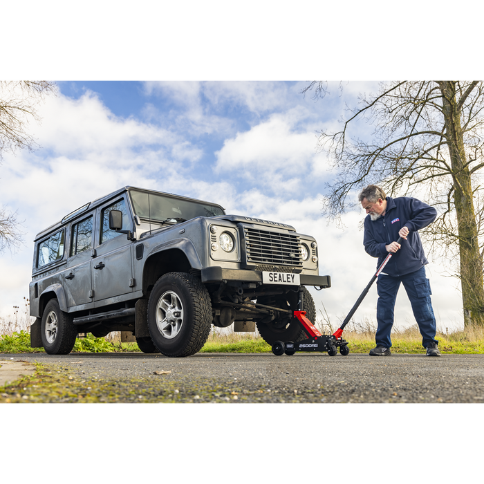 Big Wheel Hybrid Trolley Jack for Off-Road Vehicles, SUVs, Vans & 4x4s with Super Rocket Lift 2.5 Tonne | 2500RG