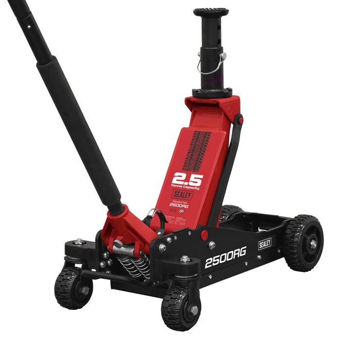 Big Wheel Hybrid Trolley Jack for Off-Road Vehicles, SUVs, Vans & 4x4s with Super Rocket Lift 2.5 Tonne | 2500RG