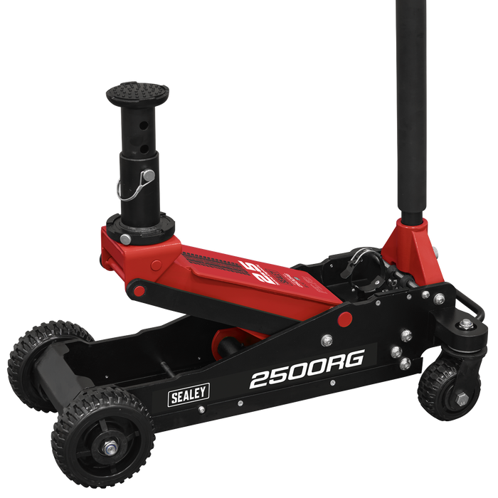 Big Wheel Hybrid Trolley Jack for Off-Road Vehicles, SUVs, Vans & 4x4s with Super Rocket Lift 2.5 Tonne | 2500RG
