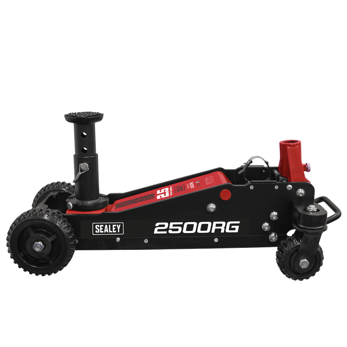 Big Wheel Hybrid Trolley Jack for Off-Road Vehicles, SUVs, Vans & 4x4s with Super Rocket Lift 2.5 Tonne | 2500RG