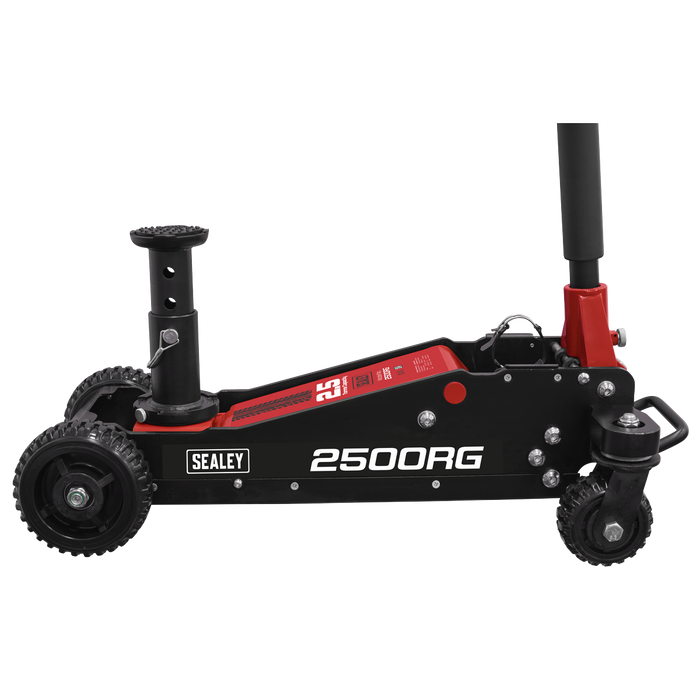 Big Wheel Hybrid Trolley Jack for Off-Road Vehicles, SUVs, Vans & 4x4s with Super Rocket Lift 2.5 Tonne | 2500RG