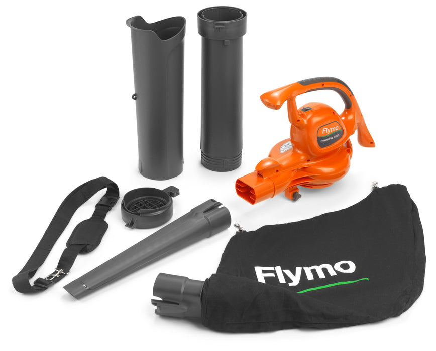 Flymo PowerVac 3000 Corded Leaf Blower and Vaccum | 967658101