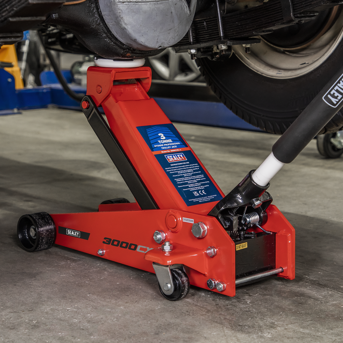 Trolley Jack 3 Tonne & Axle Stands (Pair) 3 Tonne per Stand Combo | 3000CXDCOMBO1