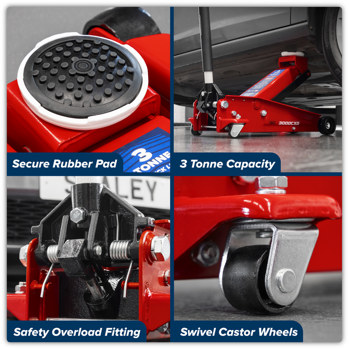 Quick Lift Standard Chassis Trolley Jack 3 Tonne | 3000CXD