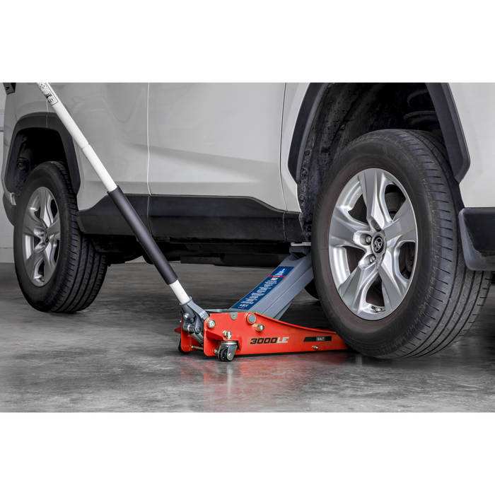 Low Profile Trolley Jack with Rocket Lift 3 Tonne - Red | 3000LE