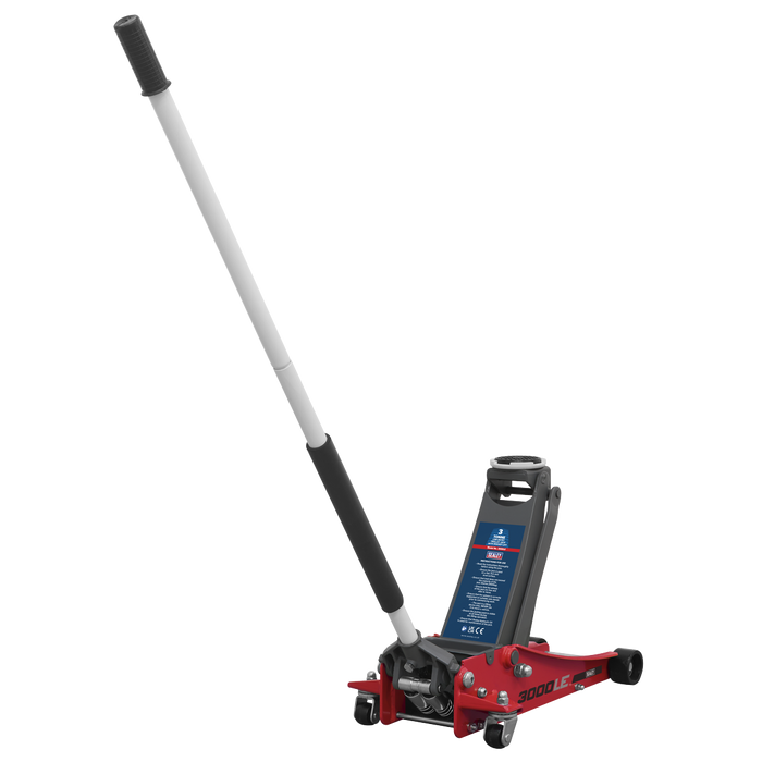 Low Profile Trolley Jack with Rocket Lift 3 Tonne - Red | 3000LE