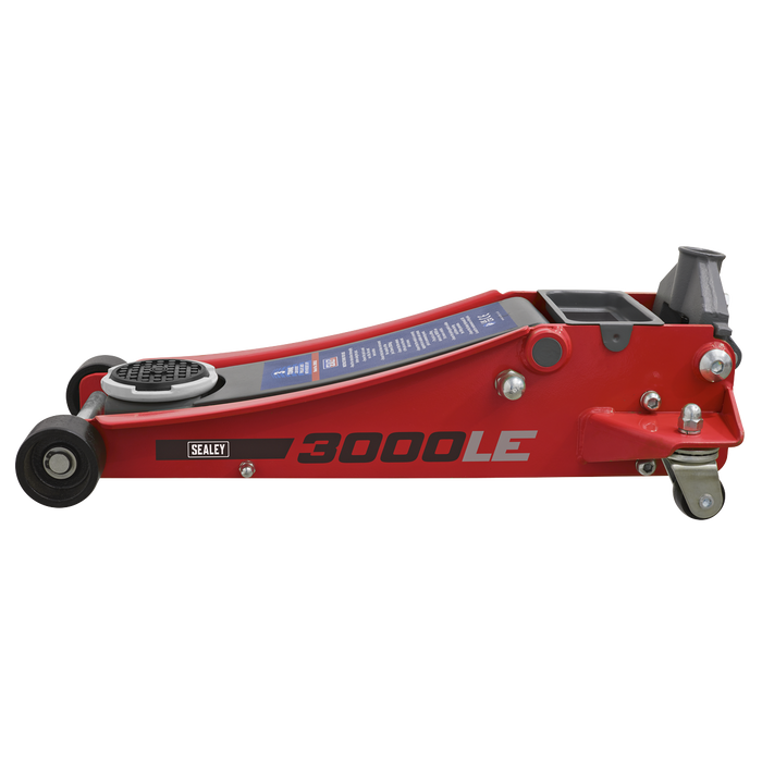 Low Profile Trolley Jack with Rocket Lift 3 Tonne - Red | 3000LE