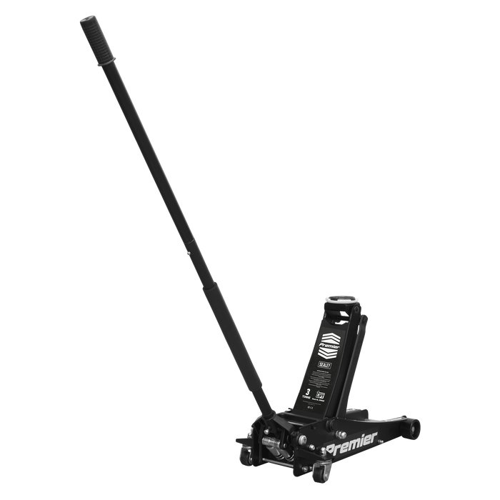 Premier Low Profile Trolley Jack with Rocket Lift 3 Tonne - Black | 3040AB