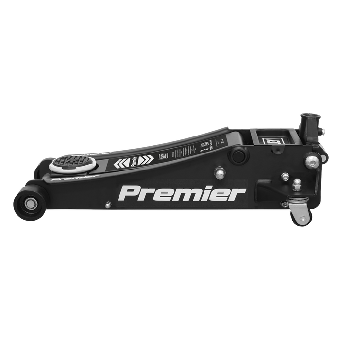 Premier Low Profile Trolley Jack with Rocket Lift 3 Tonne - Black | 3040AB
