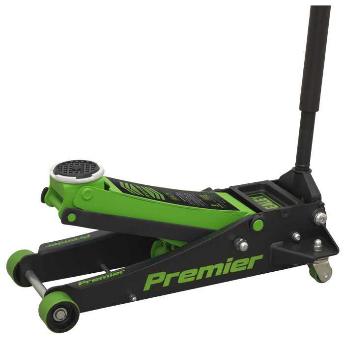Premier Low Profile Trolley Jack with Rocket Lift 3 Tonne - Green | 3040AG
