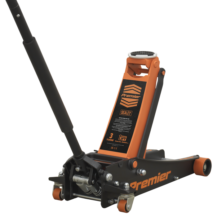 Premier Low Profile Trolley Jack with Rocket Lift 3 Tonne - Orange | 3040AO
