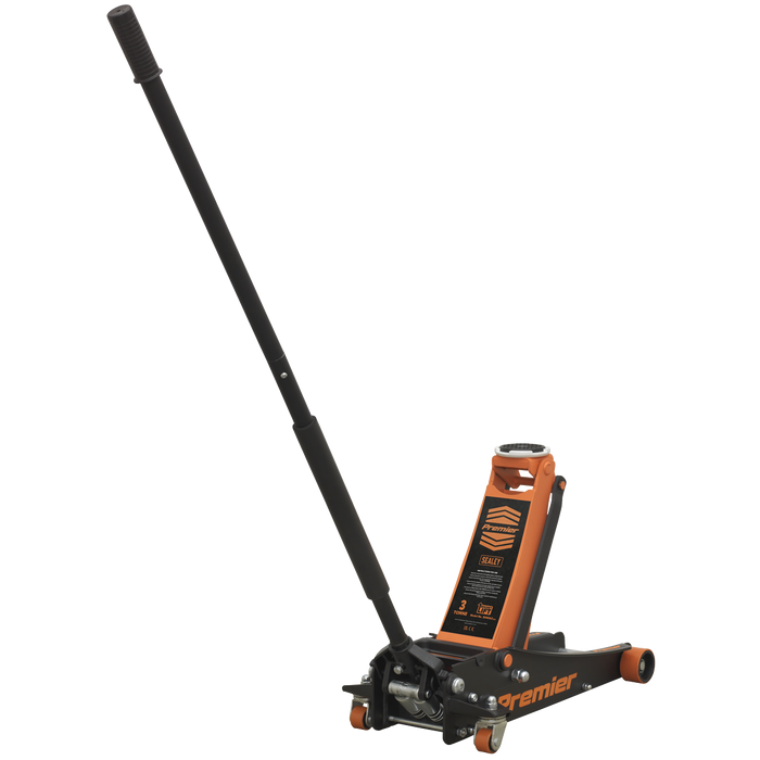 Premier Low Profile Trolley Jack with Rocket Lift 3 Tonne - Orange | 3040AO