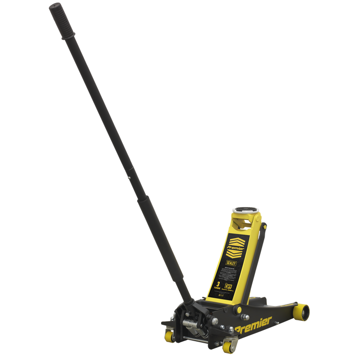 Premier Low Profile Trolley Jack with Rocket Lift 3 Tonne - Yellow | 3040AY