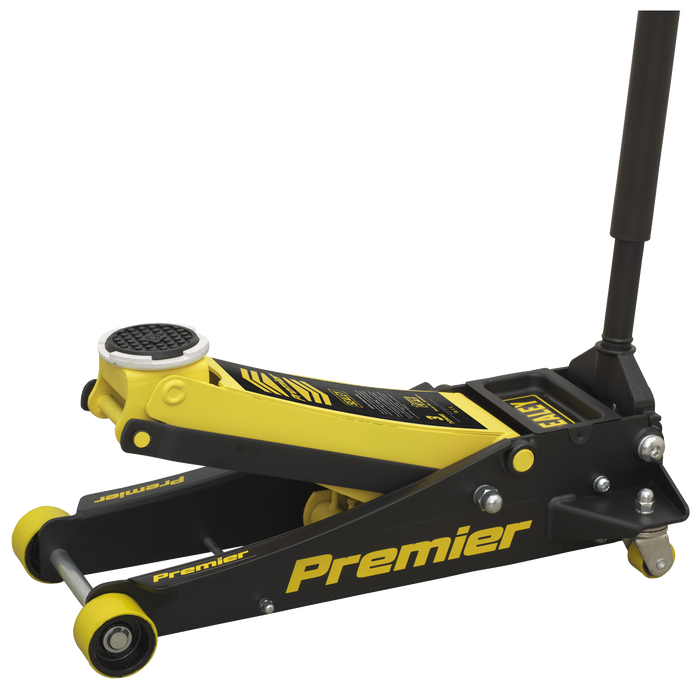 Premier Low Profile Trolley Jack with Rocket Lift 3 Tonne - Yellow | 3040AY