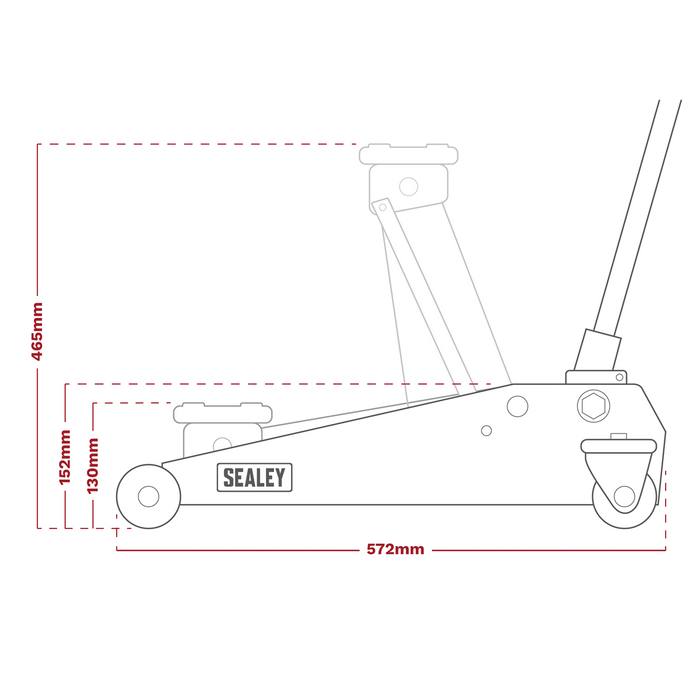 Roadmaster® Trolley Jack 3 Tonne | 3290CX