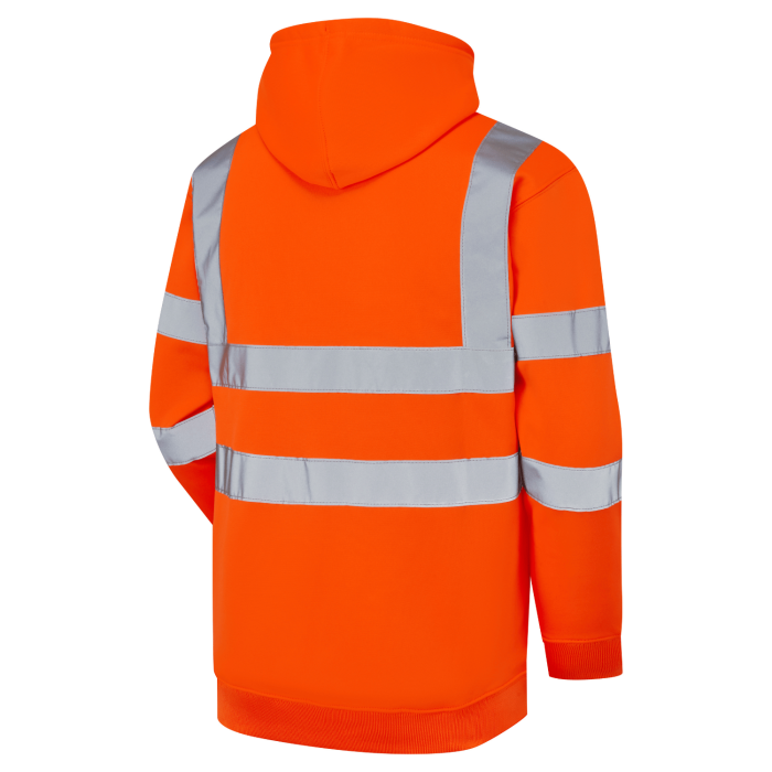 Supertouch Hi Vis Orange Hooded Sweatshirt | 3648