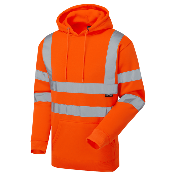 Supertouch Hi Vis Orange Hooded Sweatshirt | 3648