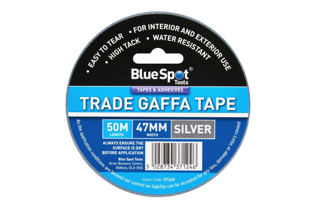 Blue Spot Tools 47mm x 50M Trade Gaffa Tape Silver | 37124