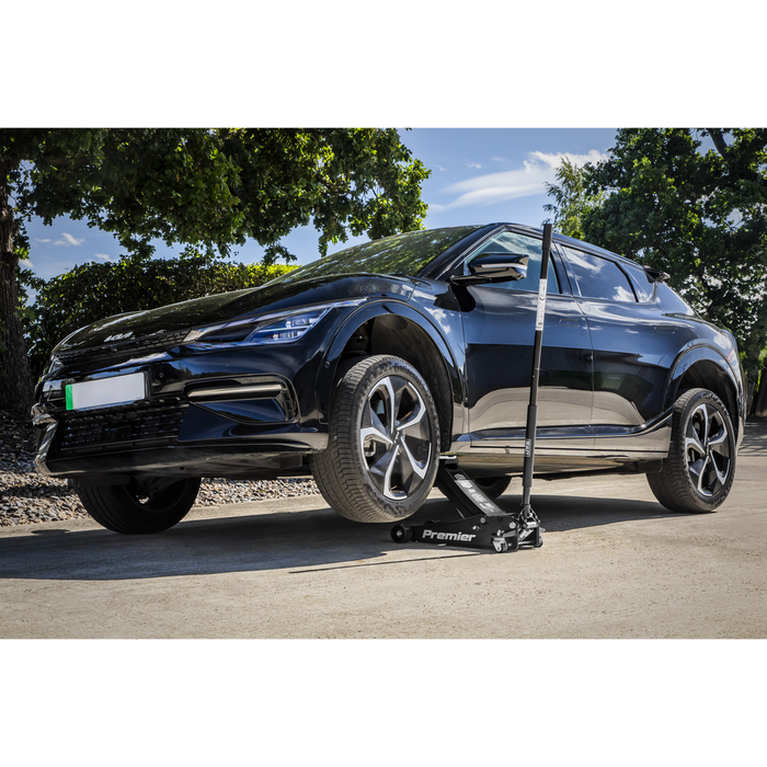 Premier Low Profile Trolley Jack with Rocket Lift 4 Tonne - Black | 4040AB