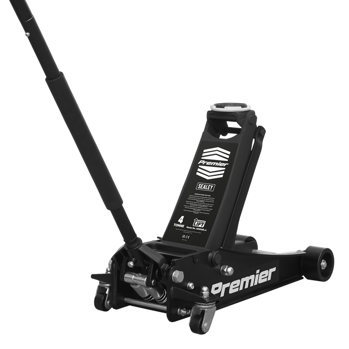 Premier Low Profile Trolley Jack with Rocket Lift 4 Tonne - Black | 4040AB