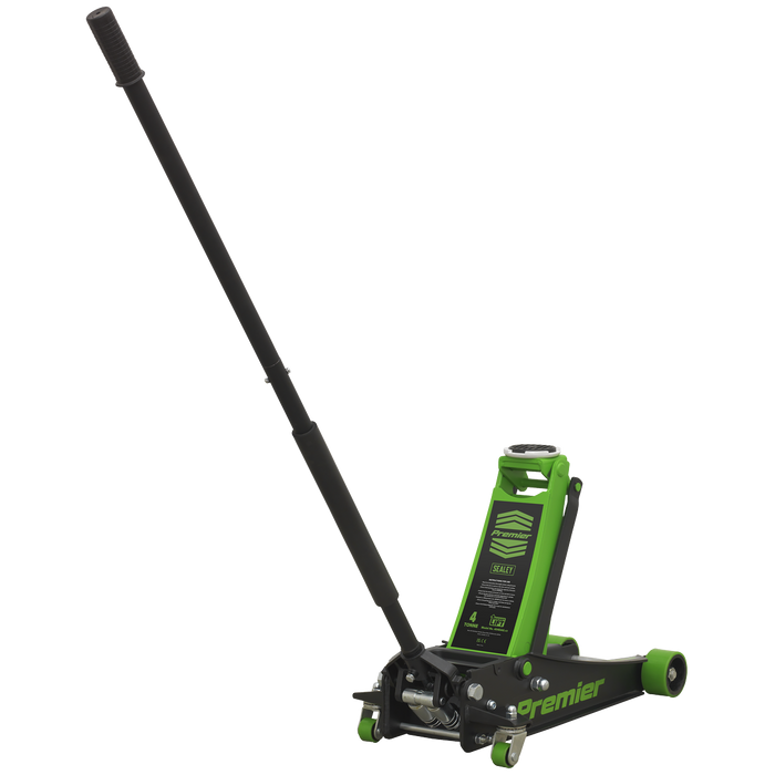 Premier Low Profile Trolley Jack with Rocket Lift 4 Tonne - Green | 4040AG