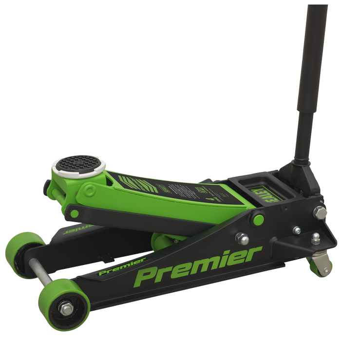 Premier Low Profile Trolley Jack with Rocket Lift 4 Tonne - Green | 4040AG
