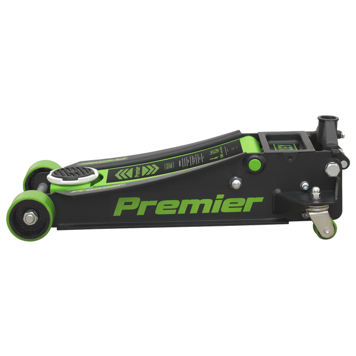 Premier Low Profile Trolley Jack with Rocket Lift 4 Tonne - Green | 4040AG