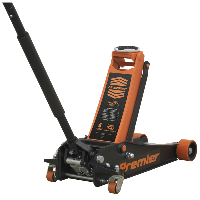 Premier Low Profile Trolley Jack with Rocket Lift 4 Tonne - Orange | 4040AO