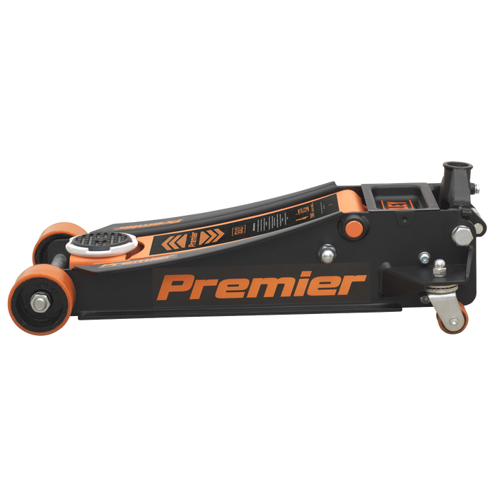 Premier Low Profile Trolley Jack with Rocket Lift 4 Tonne - Orange | 4040AO