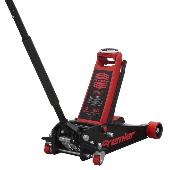 Premier Low Profile Trolley Jack with Rocket Lift 4 Tonne - Red | 4040AR