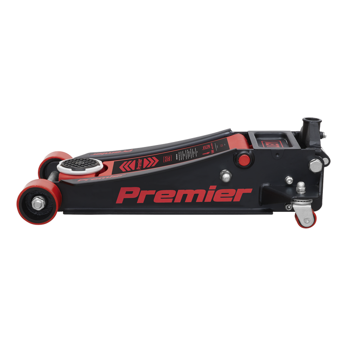 Premier Low Profile Trolley Jack with Rocket Lift 4 Tonne - Red | 4040AR