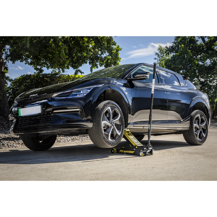 Premier Low Profile Trolley Jack with Rocket Lift 4 Tonne - Yellow | 4040AY