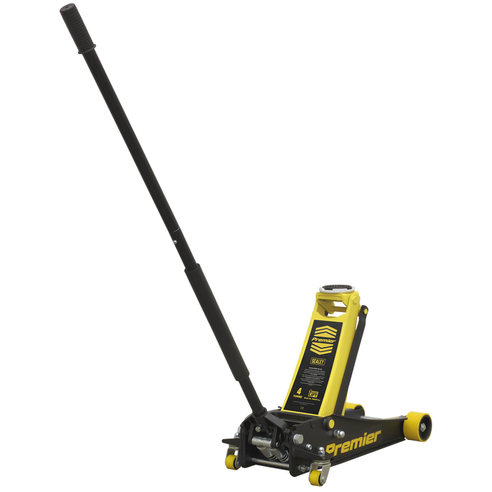Premier Low Profile Trolley Jack with Rocket Lift 4 Tonne - Yellow | 4040AY