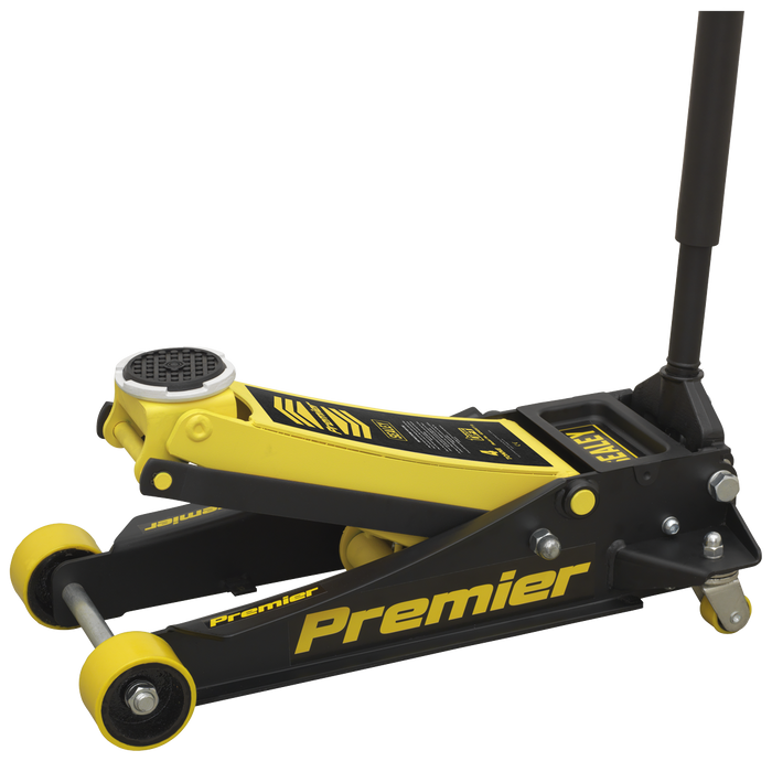 Premier Low Profile Trolley Jack with Rocket Lift 4 Tonne - Yellow | 4040AY