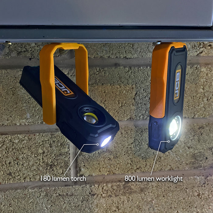 JCB WL Pocket II 800 Lumen LED Worklight, Torch & Powerbank | JCB-WL-POCKET II