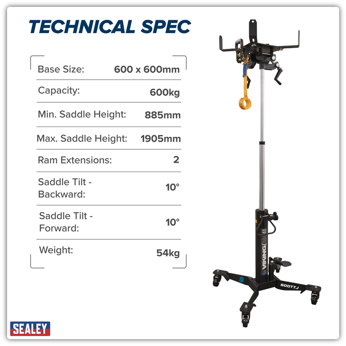 Telescopic Vertical Transmission Jack 600kg | 500TTJ