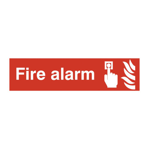 Pvc Fire Sign Centurion PVC Fire Alarm Self Adhesive Sign, 200 x 50mm | 5151 — SBT Ltd.