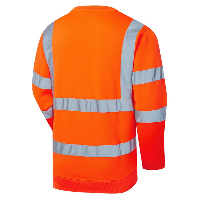 Supertouch Hi Vis Orange Crew Neck Sweatshirt | 5688