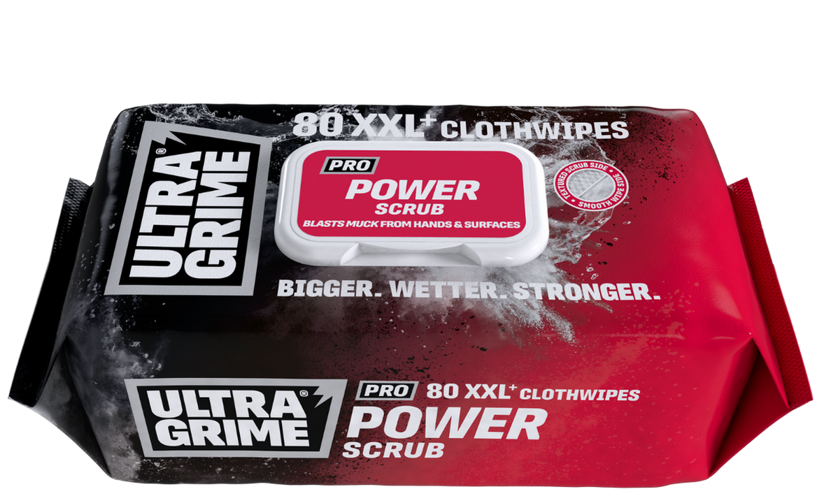 Ultragrime Power Scrub XXL+ Clothwipes Pack of 80 | 5920
