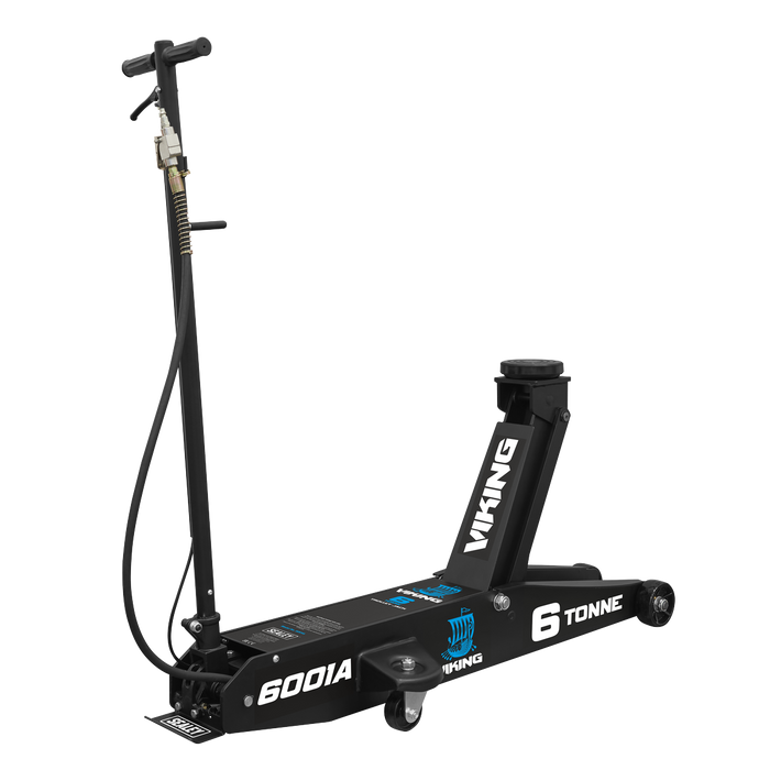 Viking Professional Long Reach Air/Manual Operation Trolley Jack with Rocket Lift 6 Tonne | 6001A
