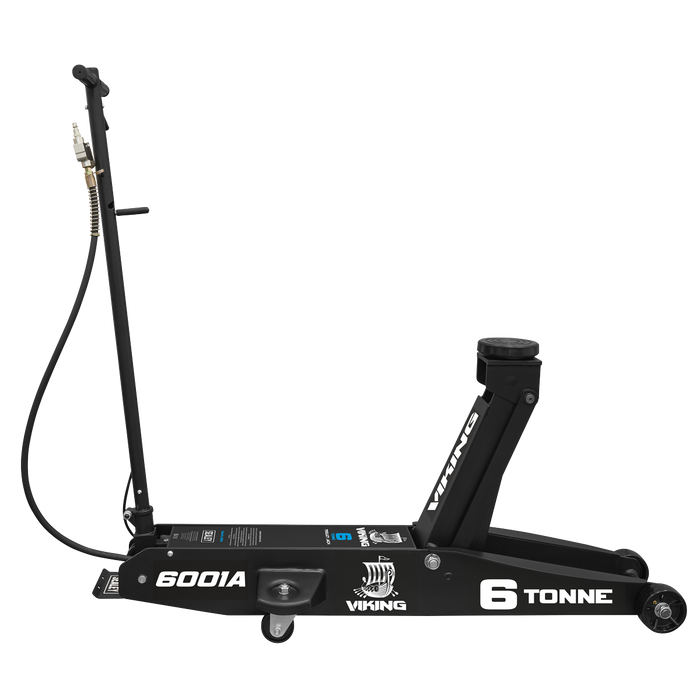 Viking Professional Long Reach Air/Manual Operation Trolley Jack with Rocket Lift 6 Tonne | 6001A