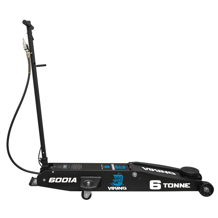 Viking Professional Long Reach Air/Manual Operation Trolley Jack with Rocket Lift 6 Tonne | 6001A