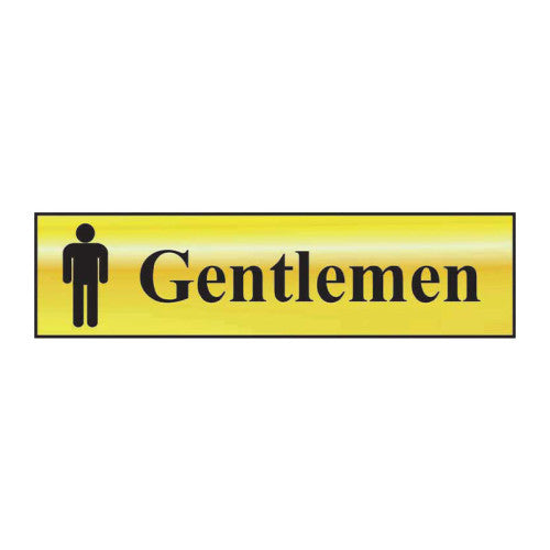 Centurion PVC Chrome Effect Self Adhesive Mini Signs, 200 x 50mm | 602