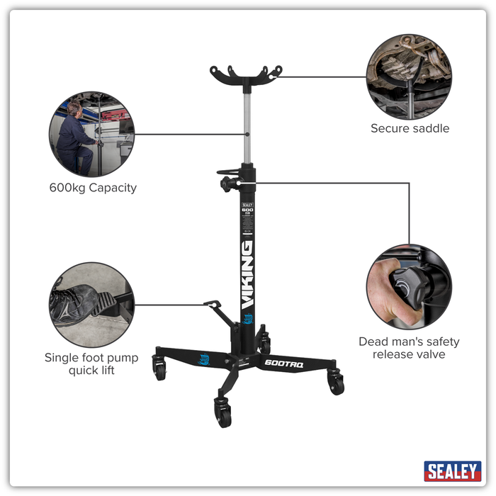 Viking Vertical Transmission Jack with Quick Lift 600kg | 600TRQ
