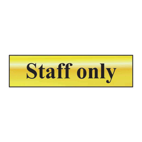 Centurion PVC Chrome Effect Self Adhesive Mini Signs, 200 x 50mm | 602