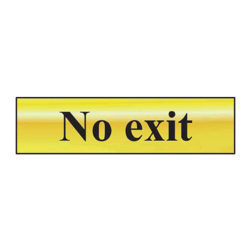 Centurion PVC Chrome Effect Self Adhesive Mini Signs, 200 x 50mm | 602