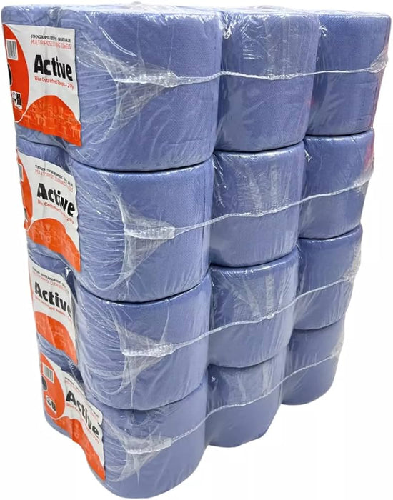 WEPA (Sirius) ACTIVE 6 Pack of 2 Ply Blue Roll 120 Metre LE Centrefeed | ACTIVEB